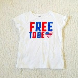 🌻Carter's size 4T Red,White Blue T-Shirt